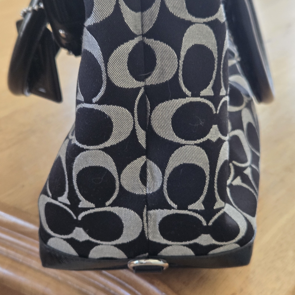 Coach Black and Gray Women's Bag - Picture 8 of 11